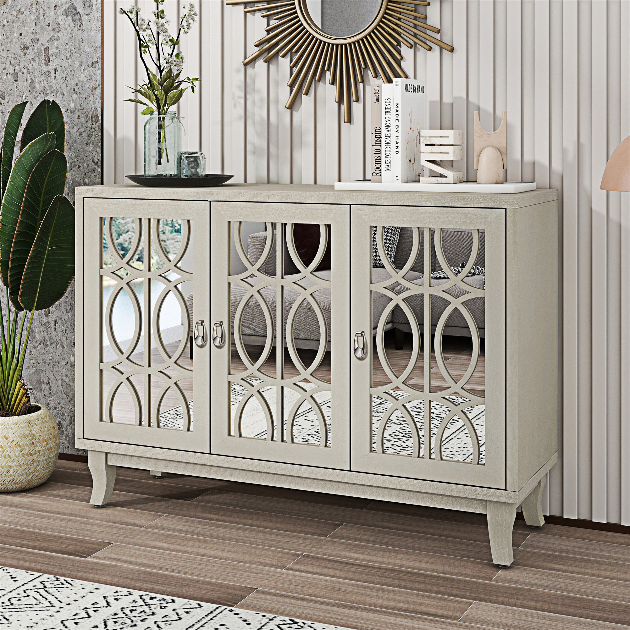 Hampton mirrored sideboard discount